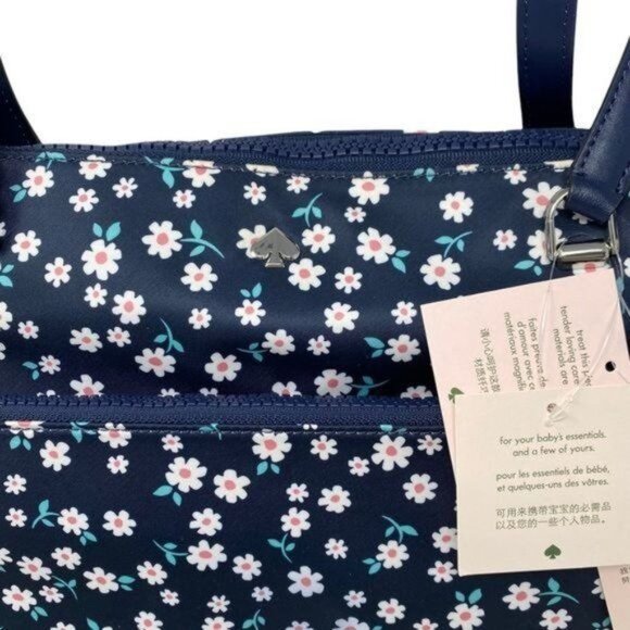 Kate Spade Jae Baby Bag in Blue Multi Floral NWT - Picture 8 of 16
